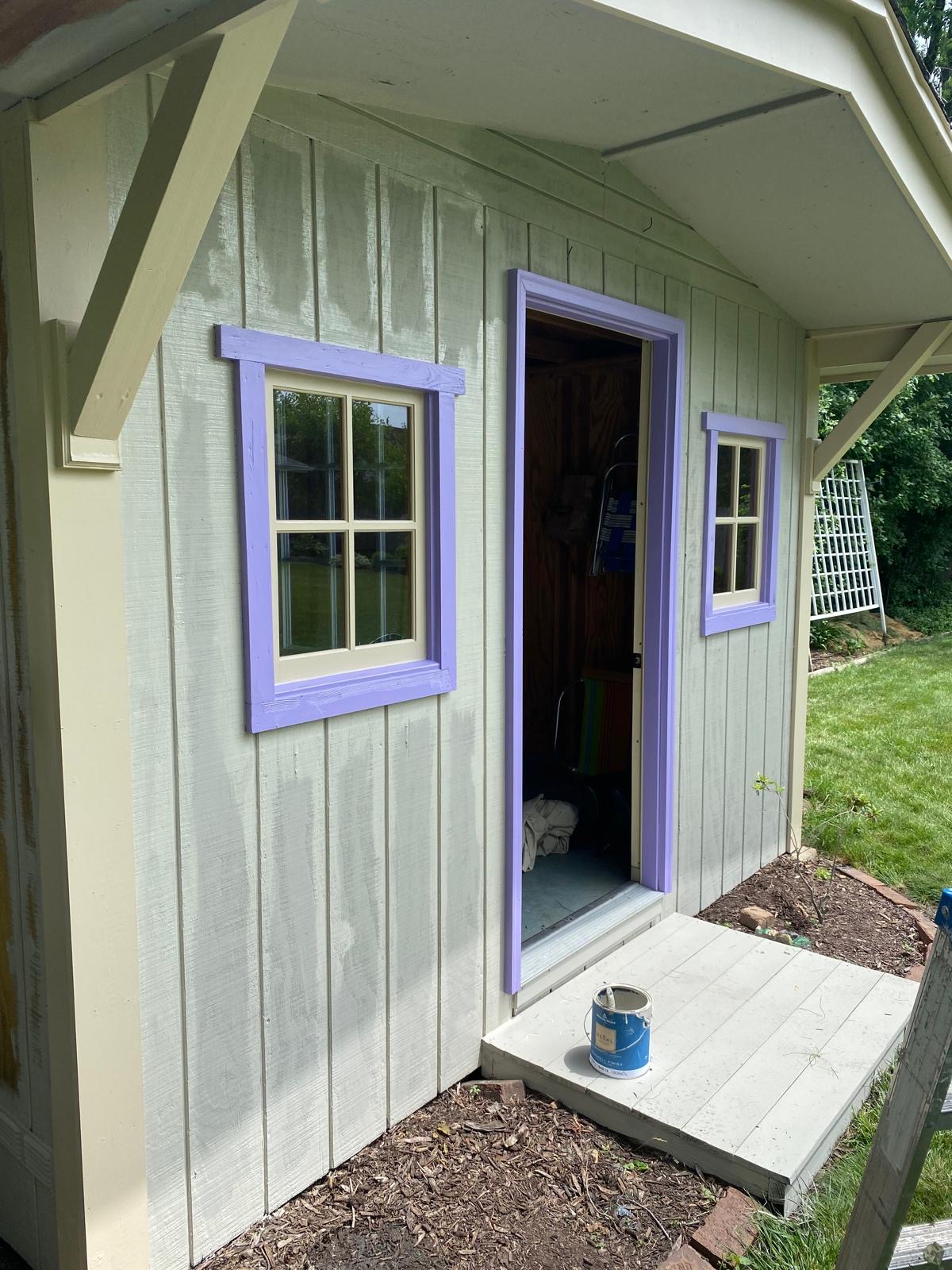 Deck with natural wood stain and railing